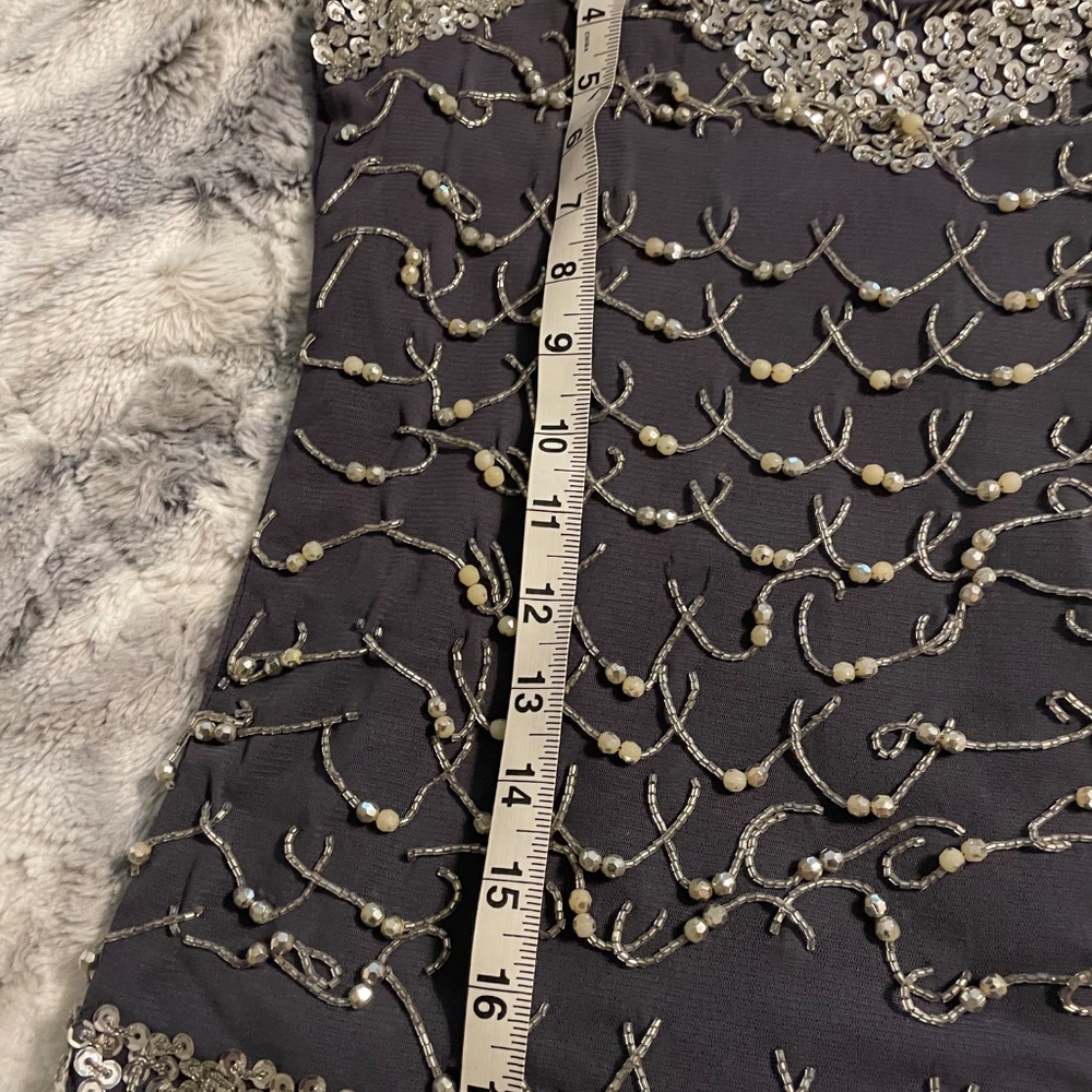 Vintage Beaded sequin embroidered top with adjustable straps , size S-M - Picture 8 of 12